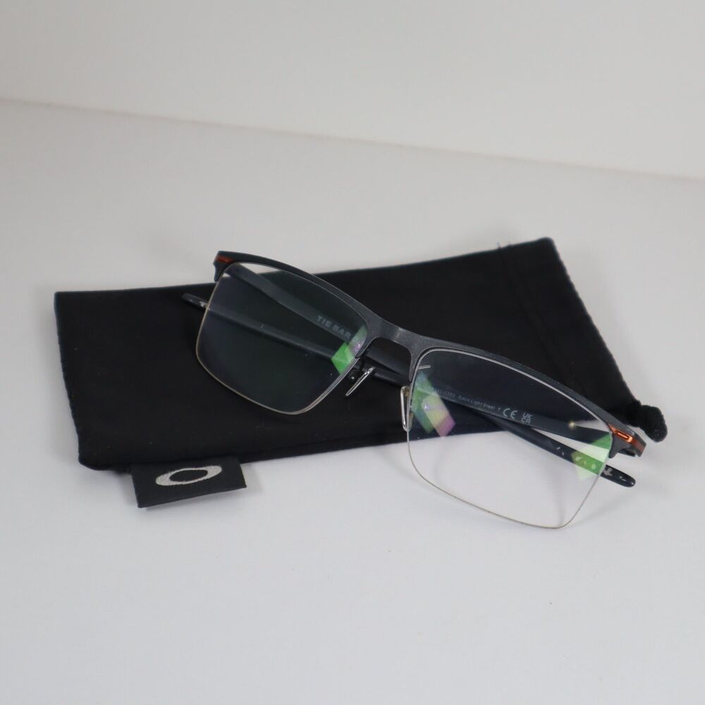 Oakley Tie Bar 0.5 OX5140-0356 Satin Light Steel Eyeglasses Frames 56-16mm